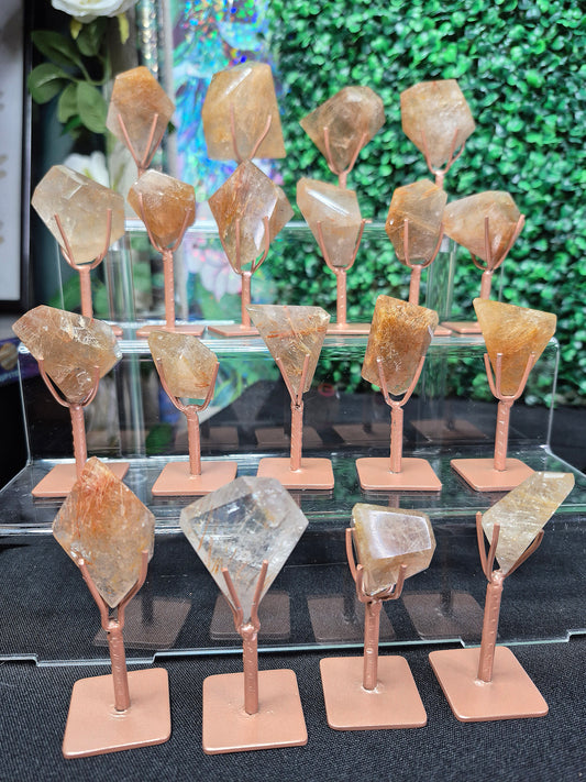 Rutile Quartz Freeforms with Stands (1)