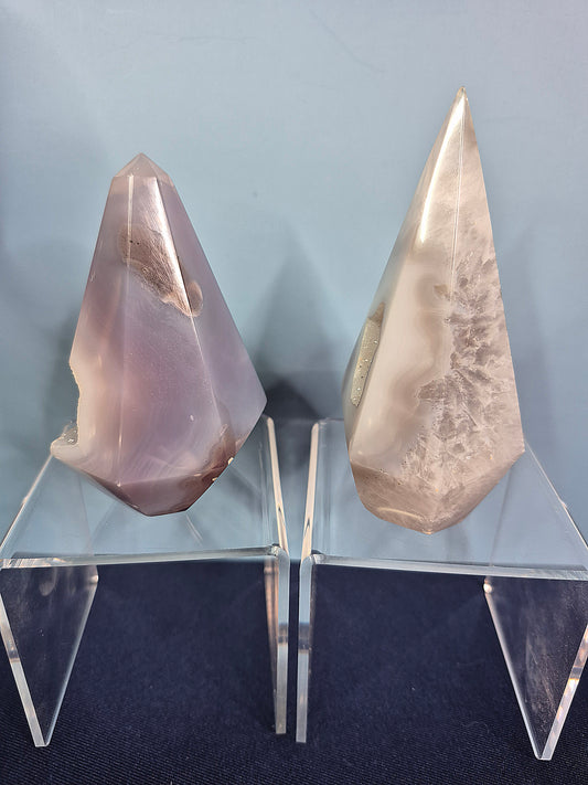 Dazzling Druzy Agate Conic Towers
