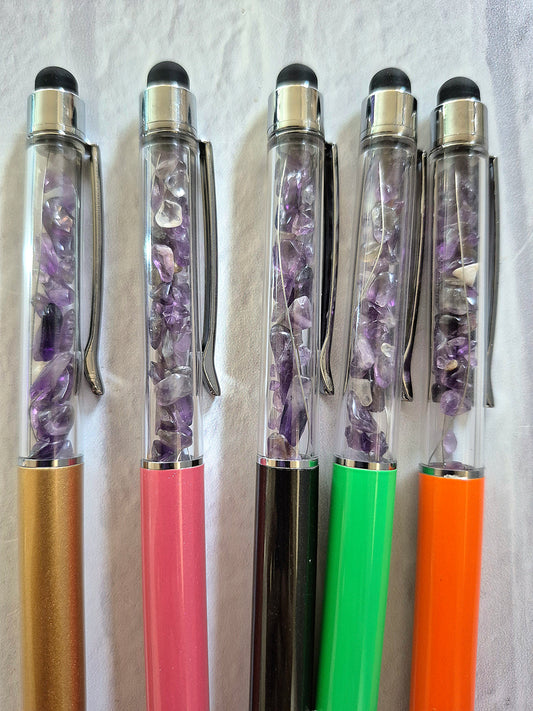 Amethyst Crystal Ink Pens