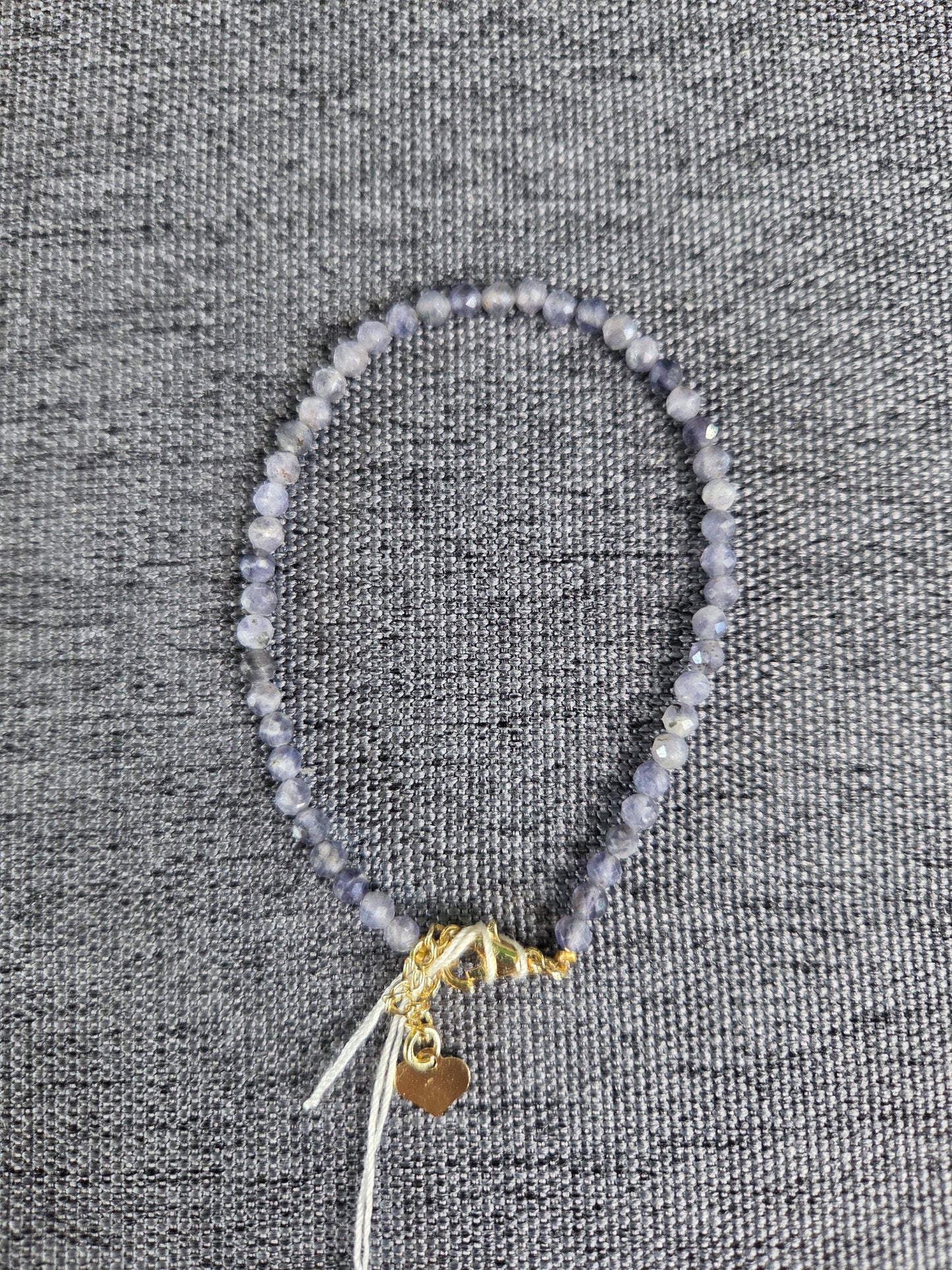 4mm Faceted Cut Iolite Beaded Bracelet