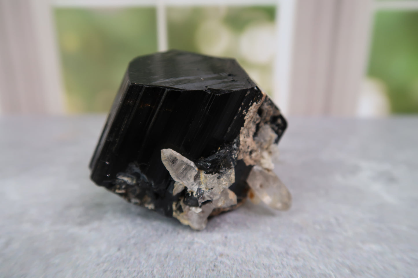 High Grade Black Tourmalines on Quartz