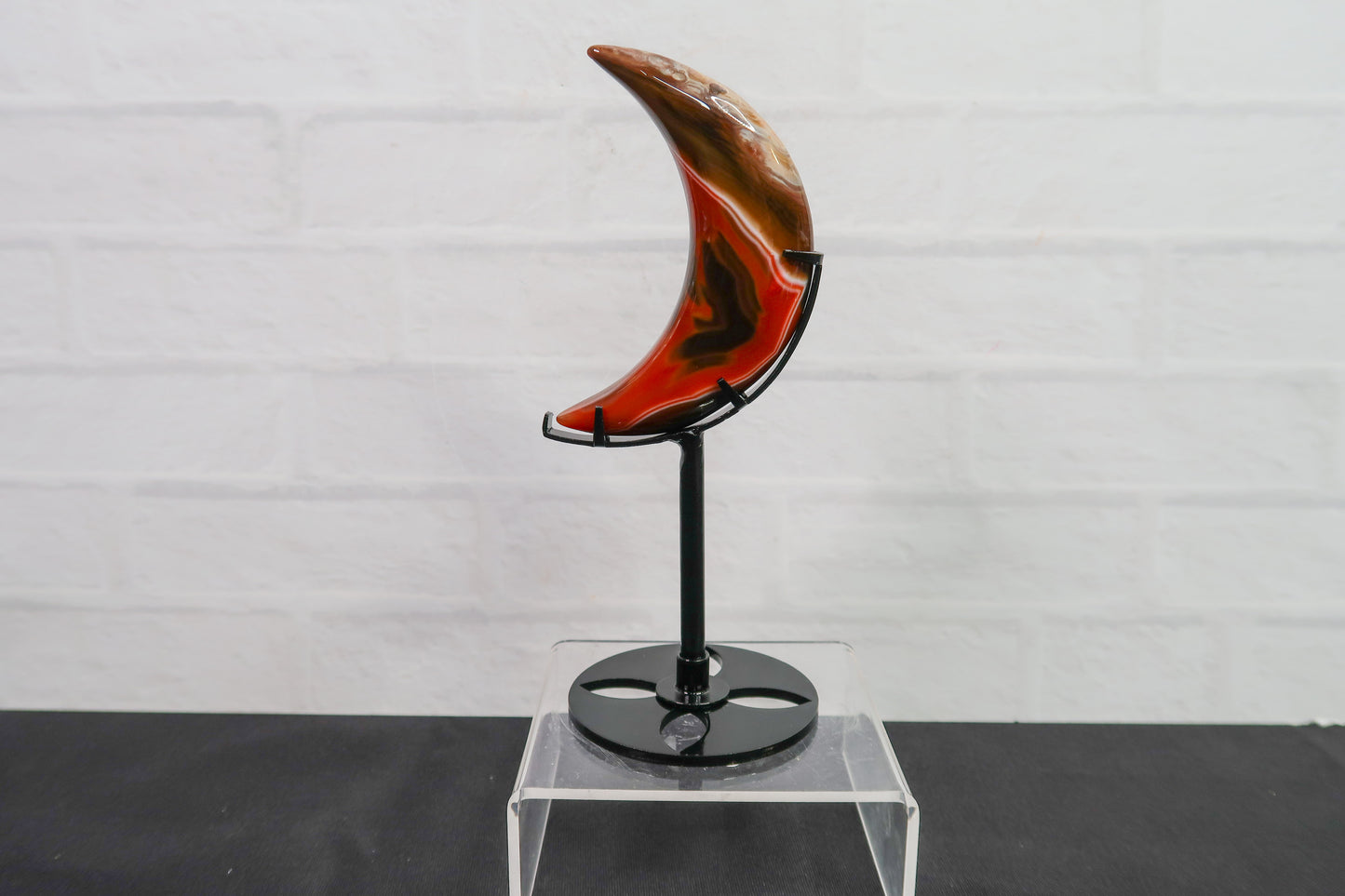 Red Sardonyx Crescent Moons