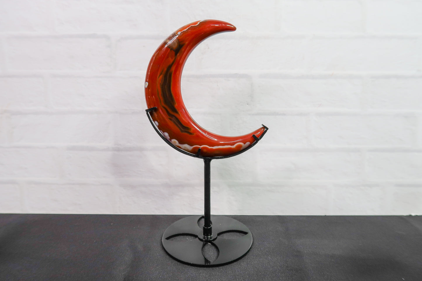 Red Sardonyx Crescent Moons