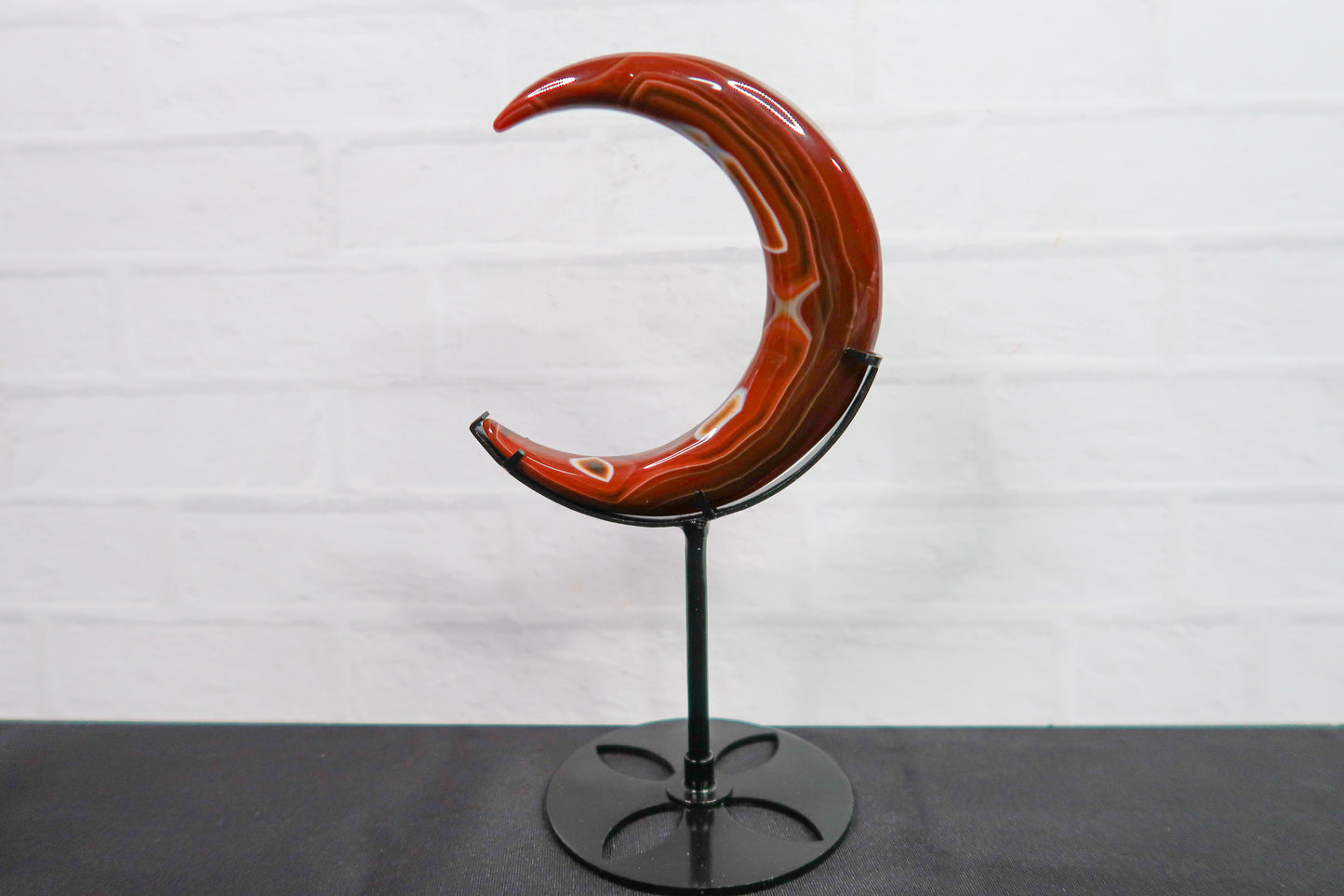 Red Sardonyx Crescent Moons