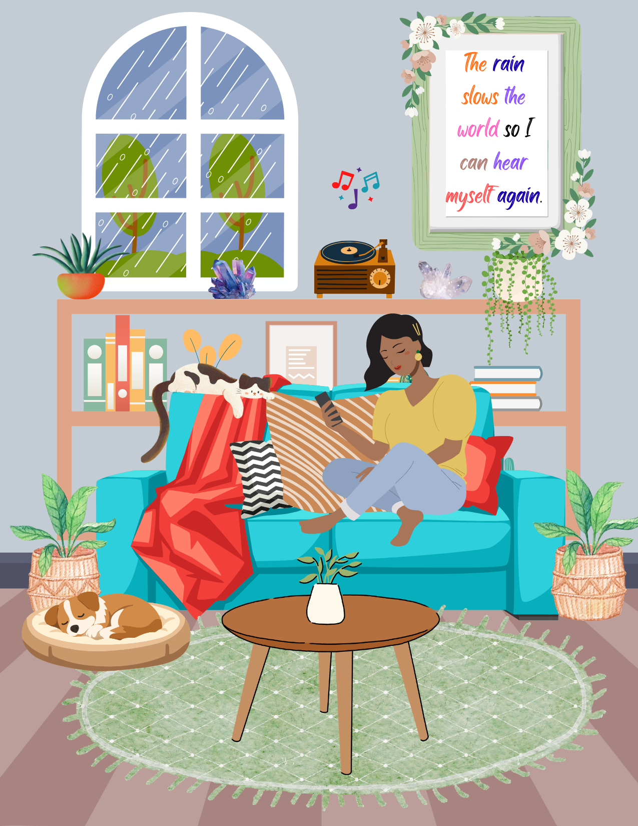 Rainy Day Postcard