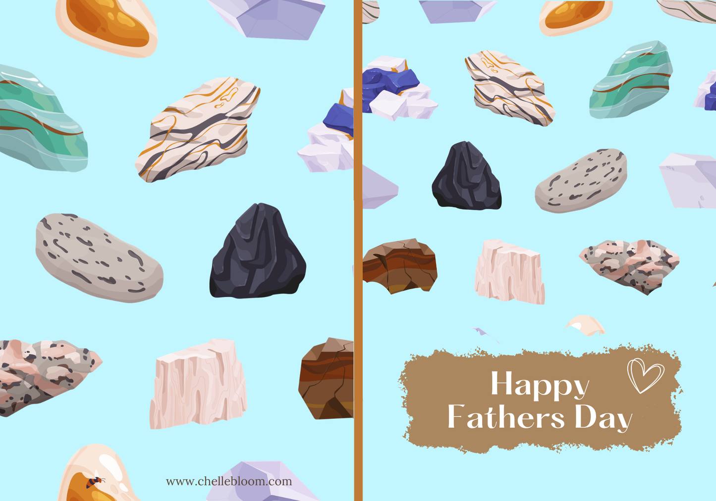 Father’s Day Rockhound Dig Card, “Formed with Time, Pressure & Patience” • Digital Download
