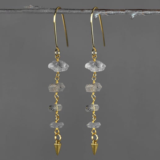 Herkimer Diamonds Drop Earrings