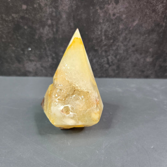 Golden Druzy Agate Conic Towers