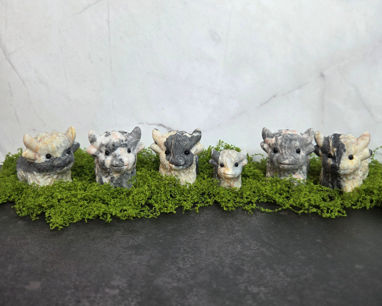 Jasper Highland Cow Carvings