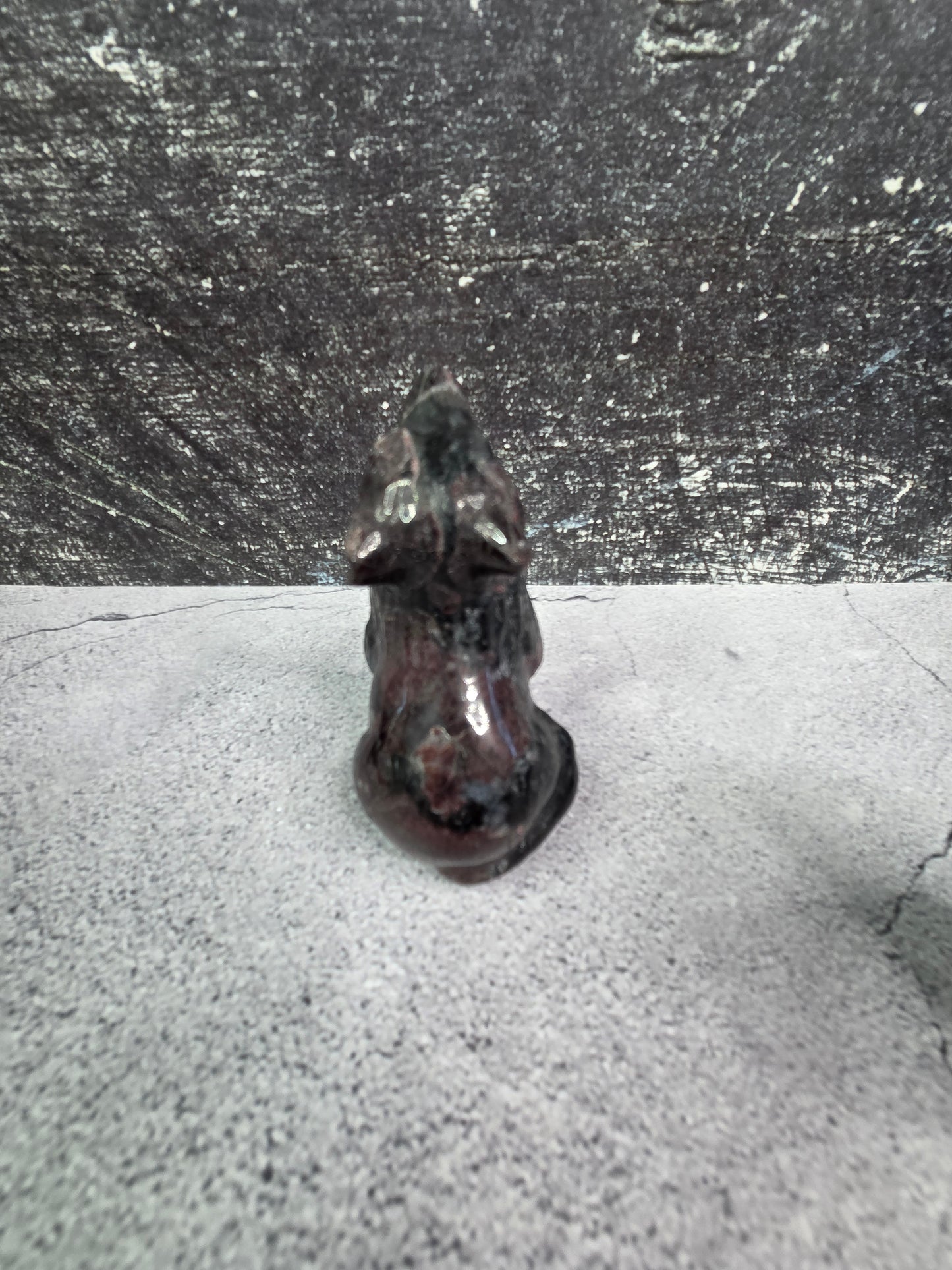 Garnet Wolf Carvings