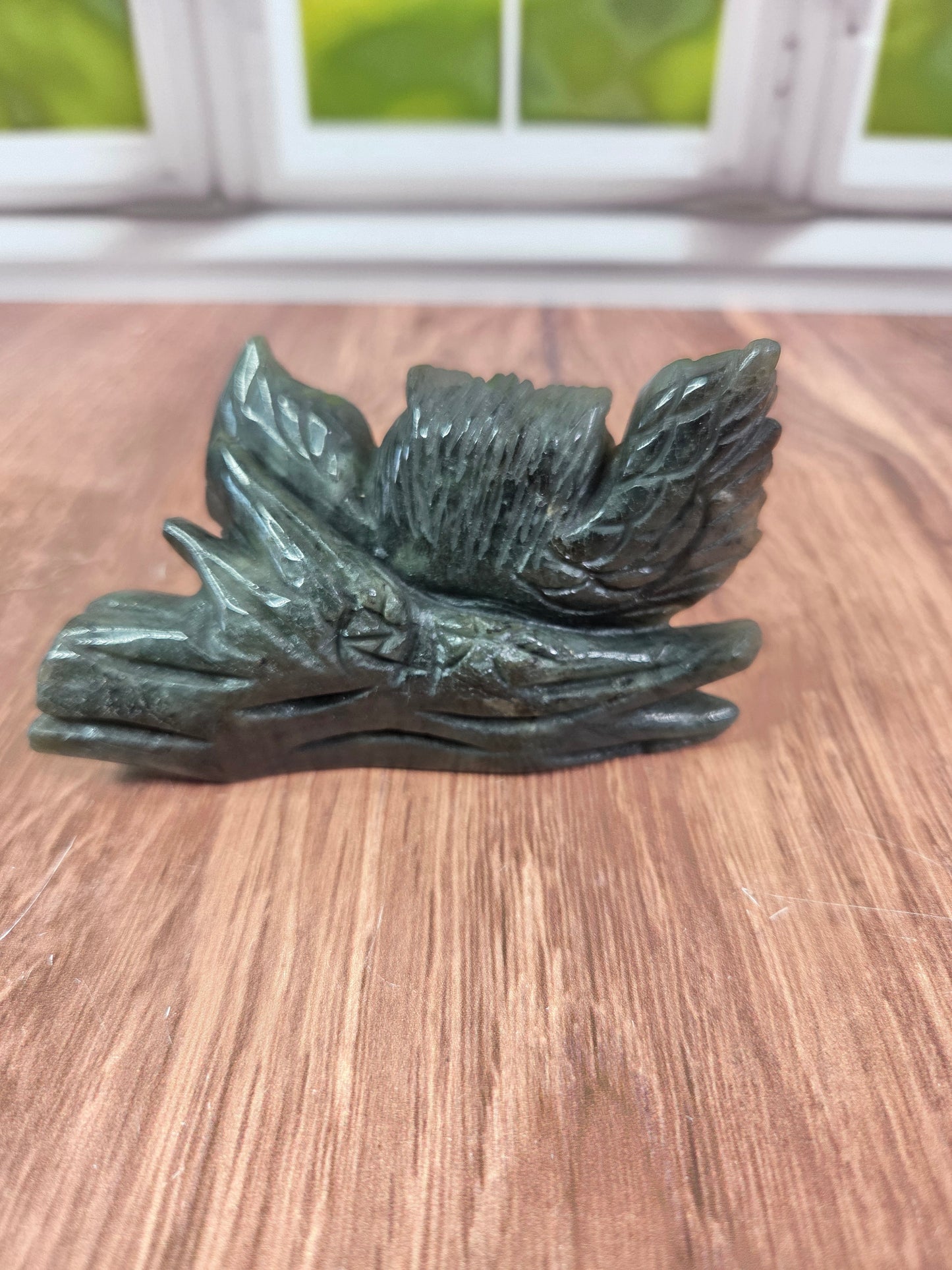 Stunning Labradorite Owl Carvings
