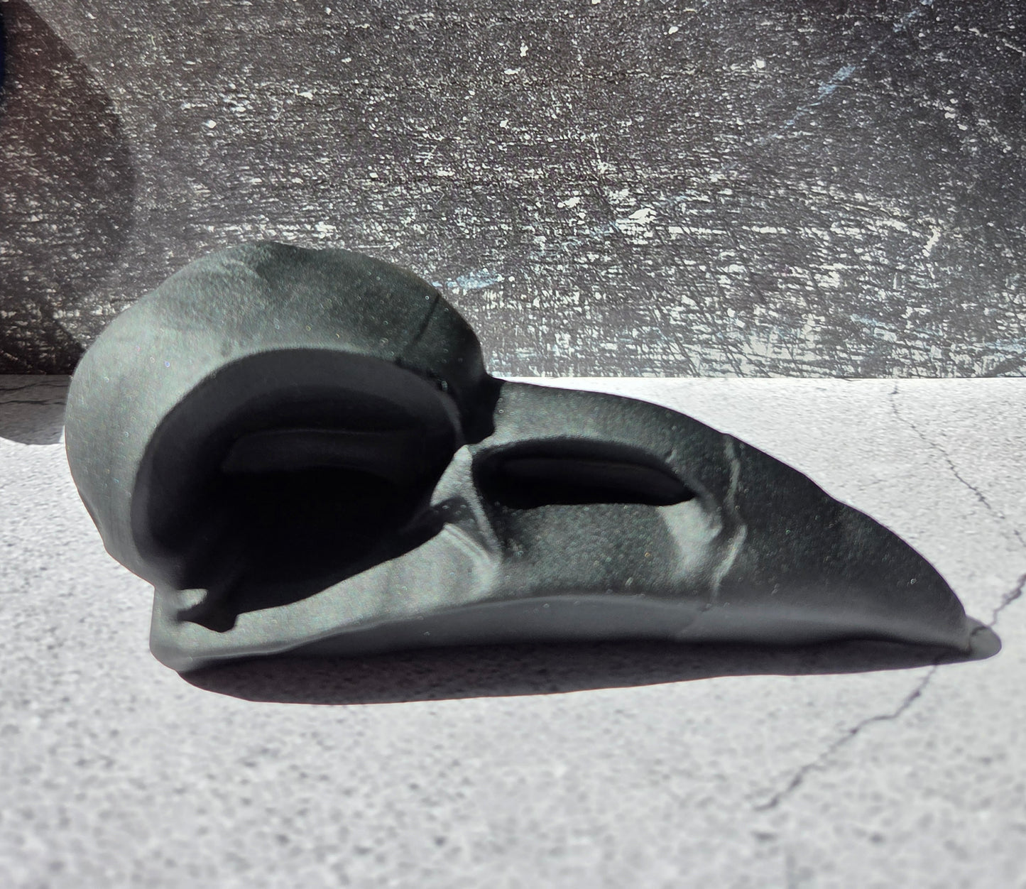 Black Obsidian Raven Skull