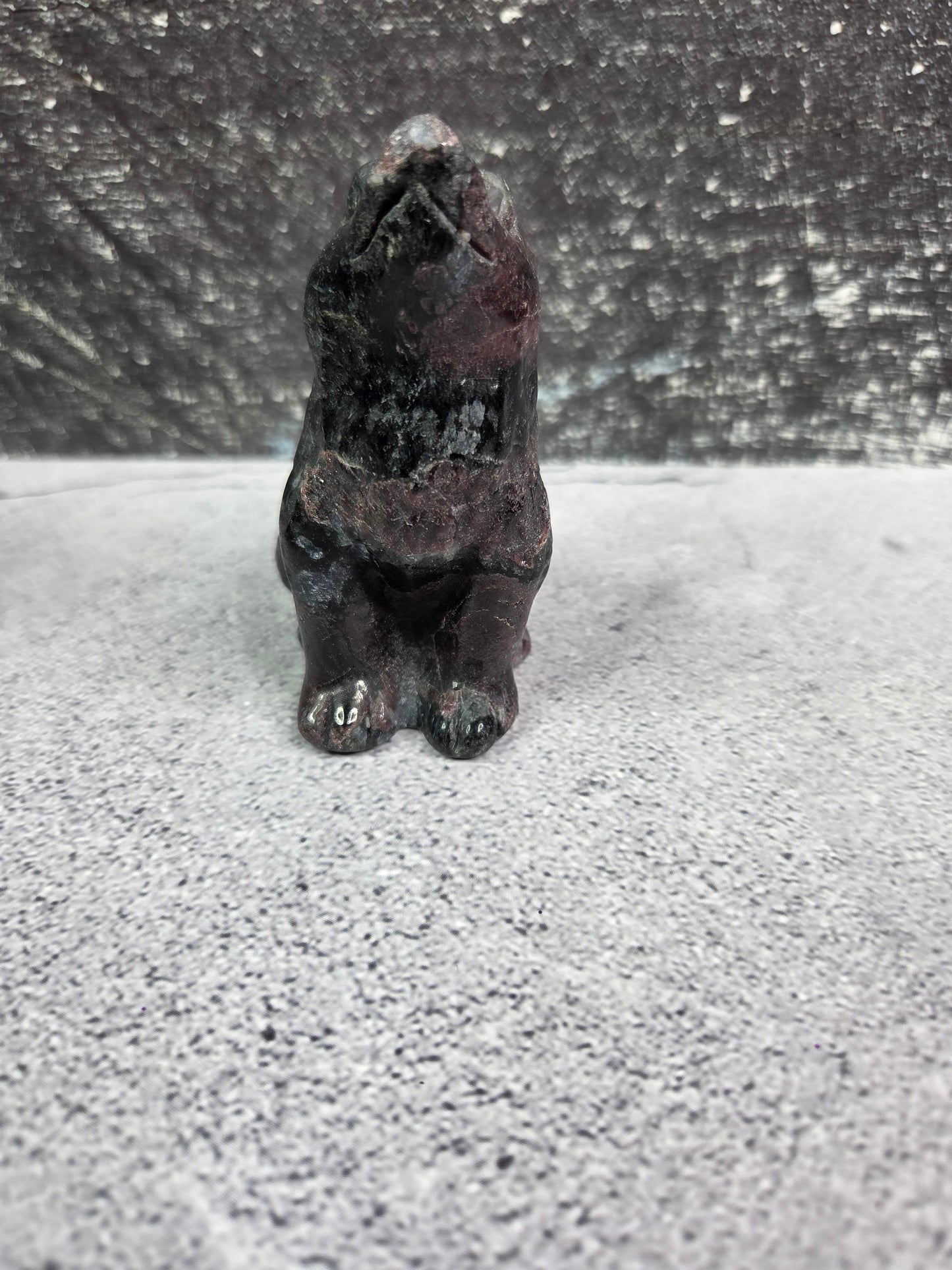 Garnet Wolf Carvings