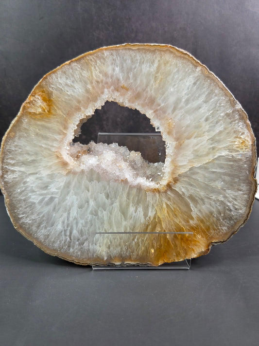 Agate Slab with Druzy Portal