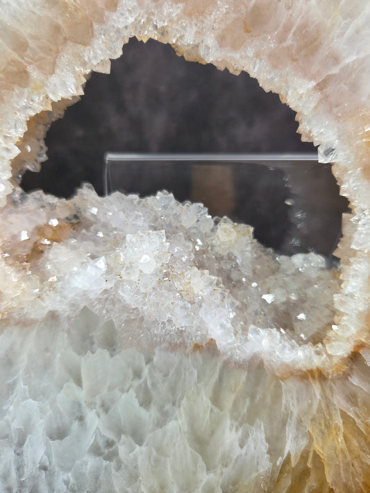 Agate Slab with Druzy Portal