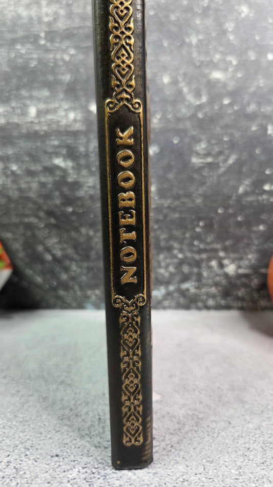 Black & Gold Skull Notebook