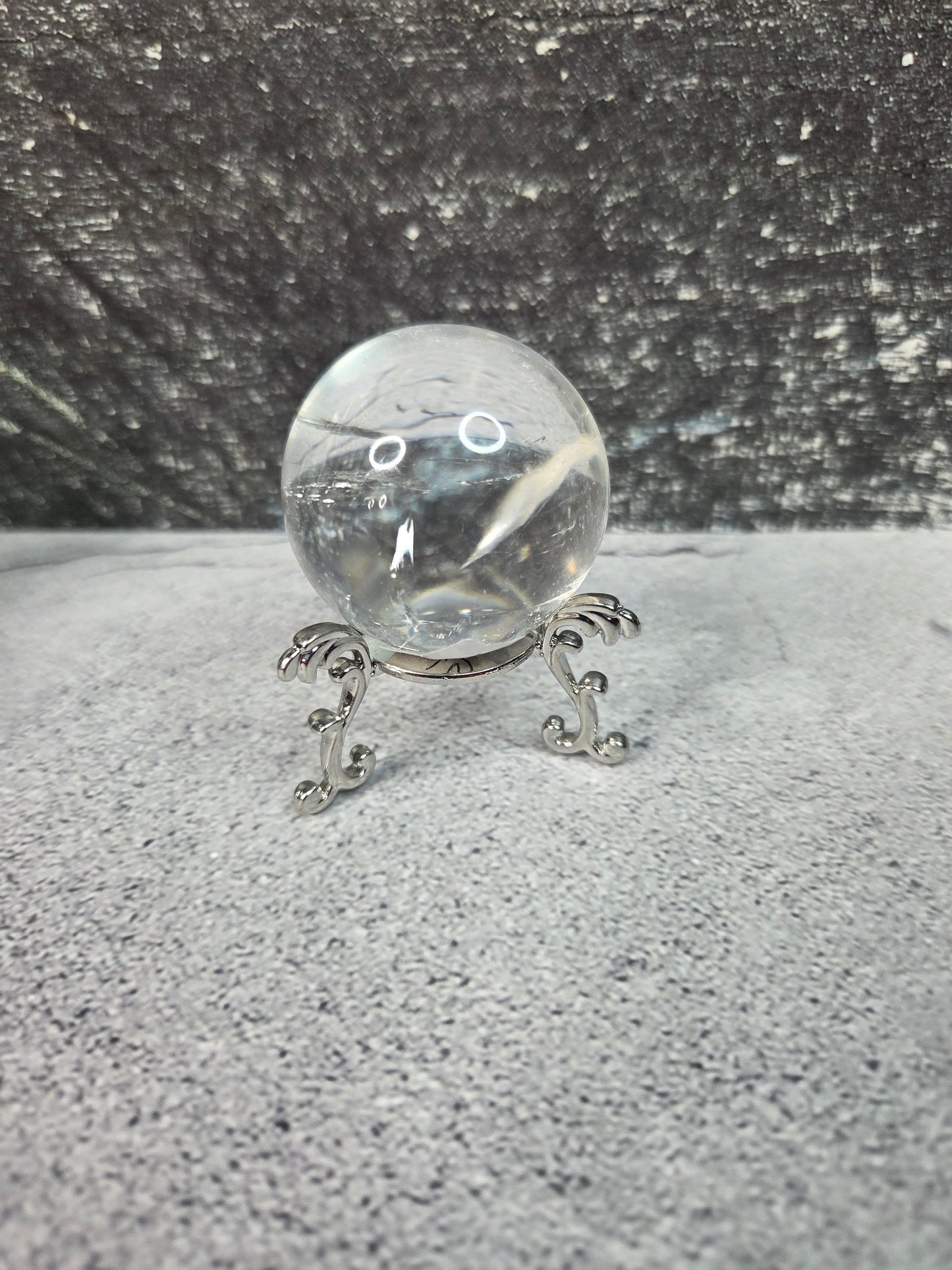 Silver Sphere Stand