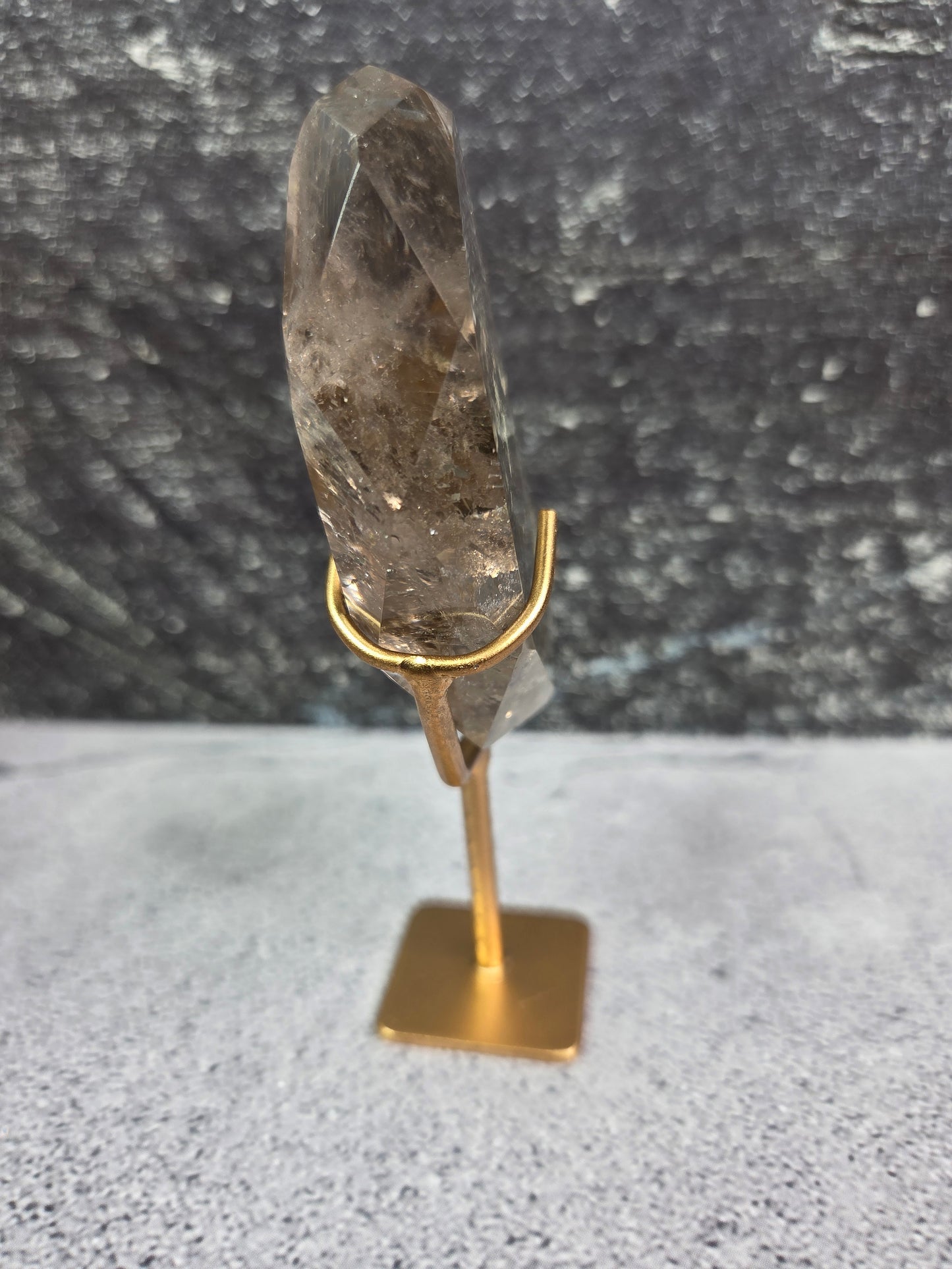 Faceted Cut Smoky Quartz Moons