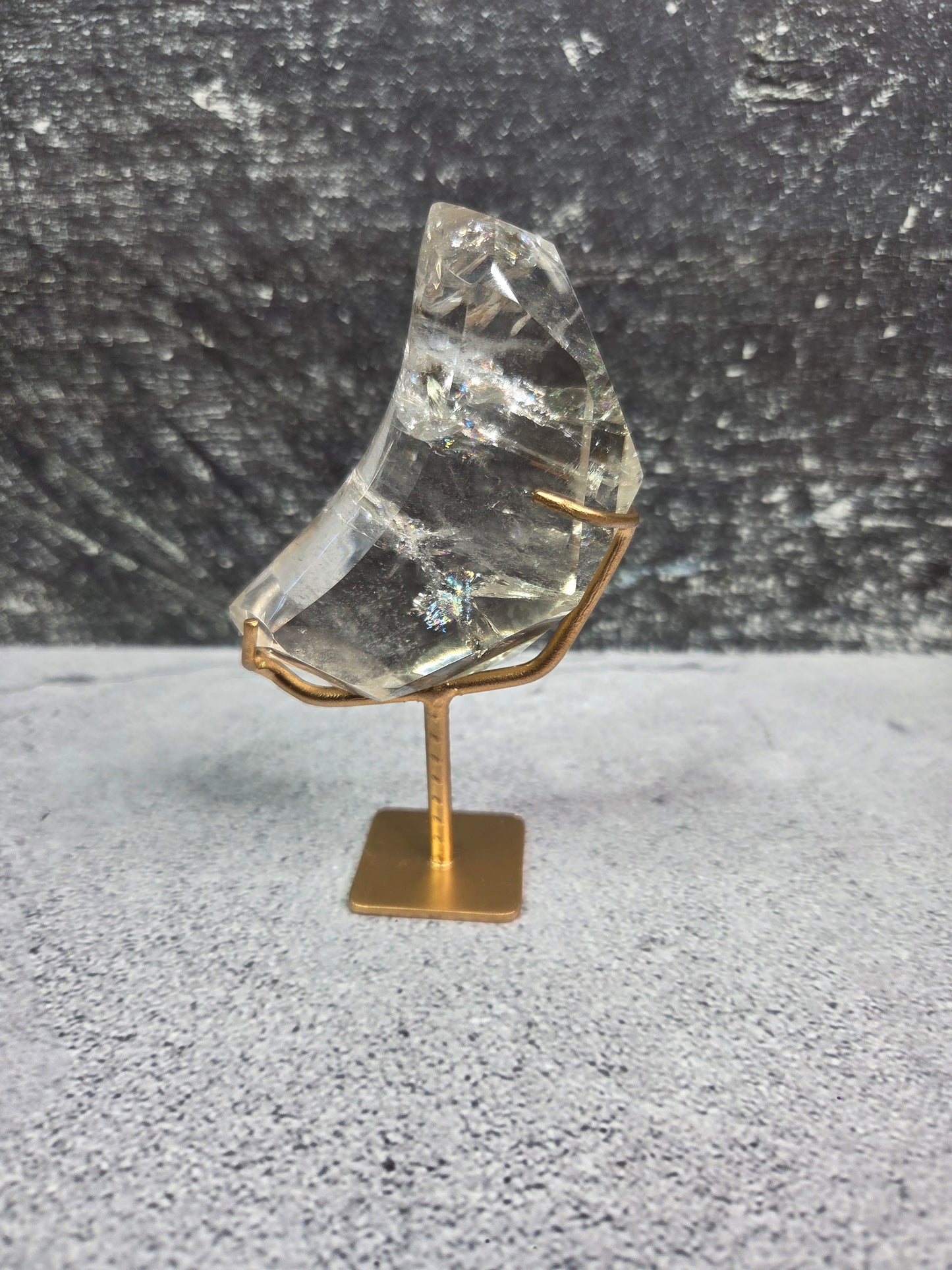 Faceted Cut Smoky Quartz Moons