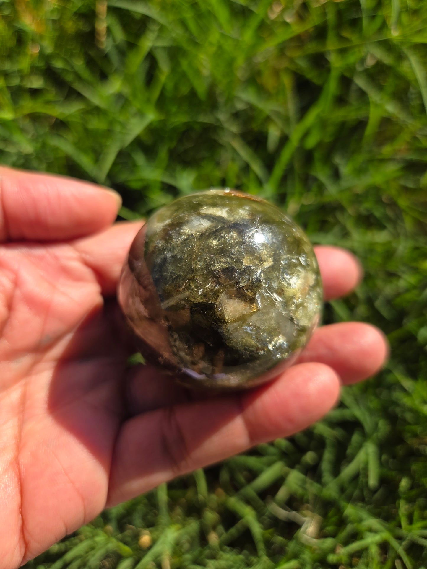 Green Mica Sphere
