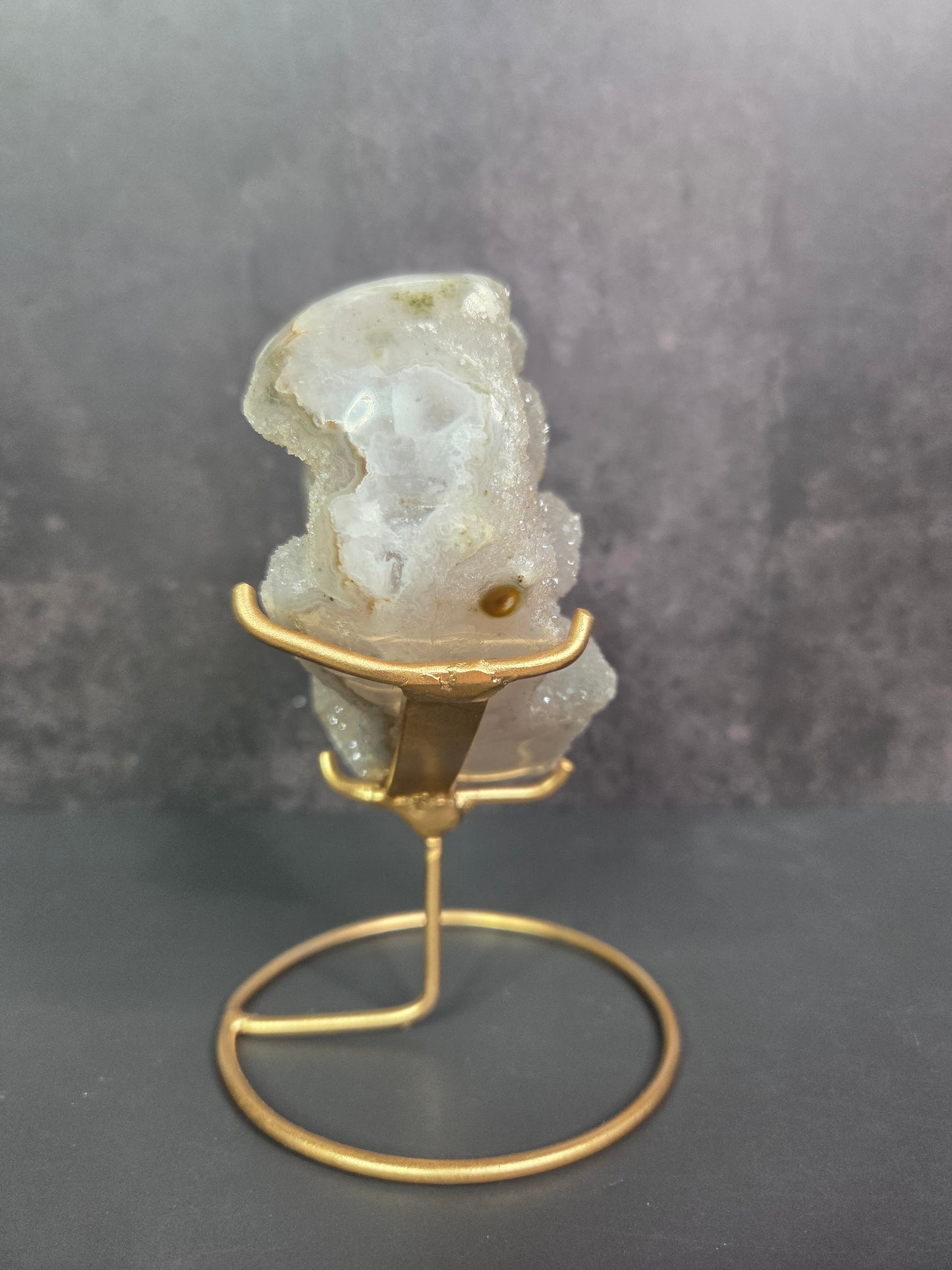 Icy Druzy Agate Hearts