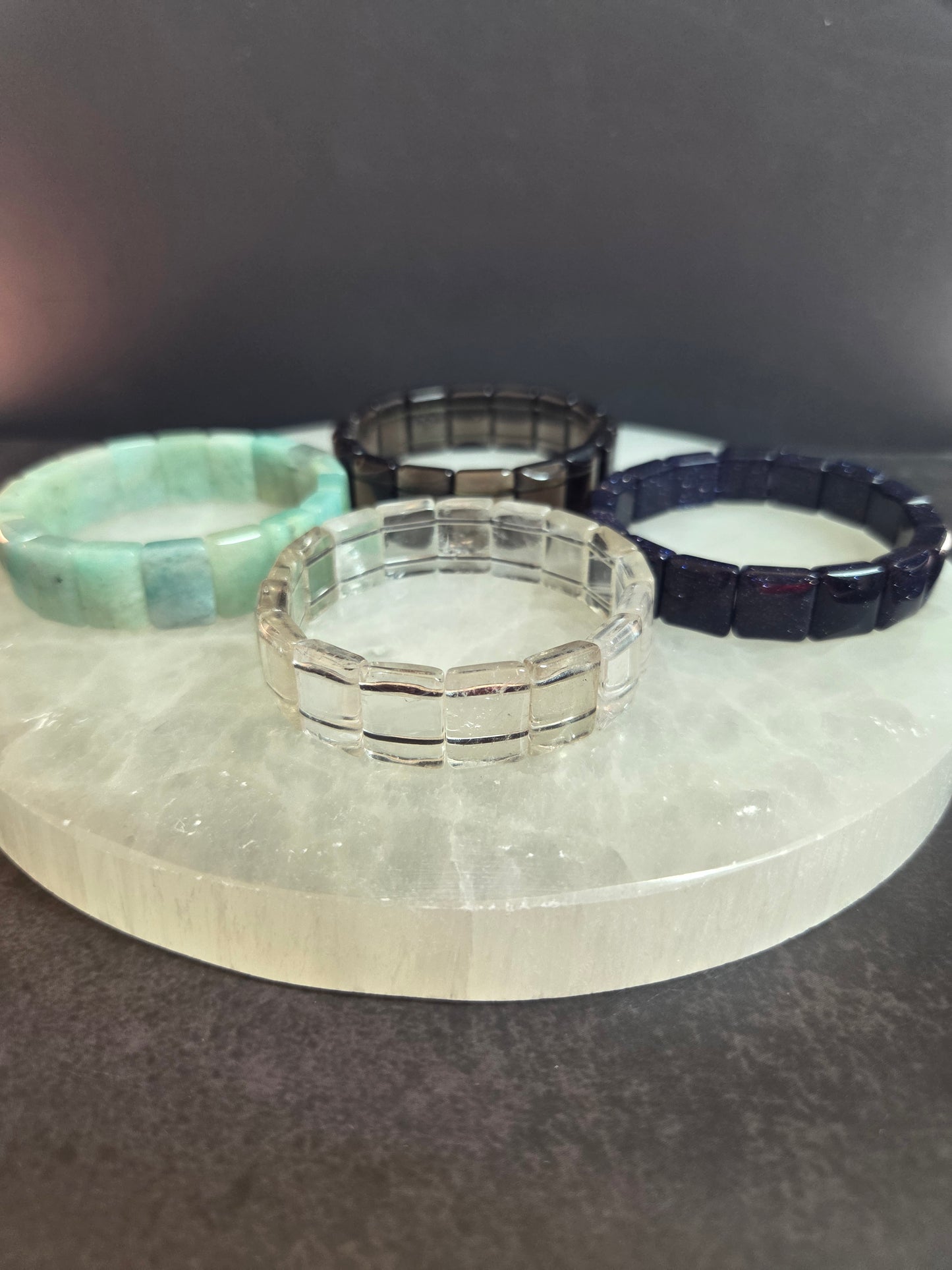 Amazonite Square Beaded Bracelet