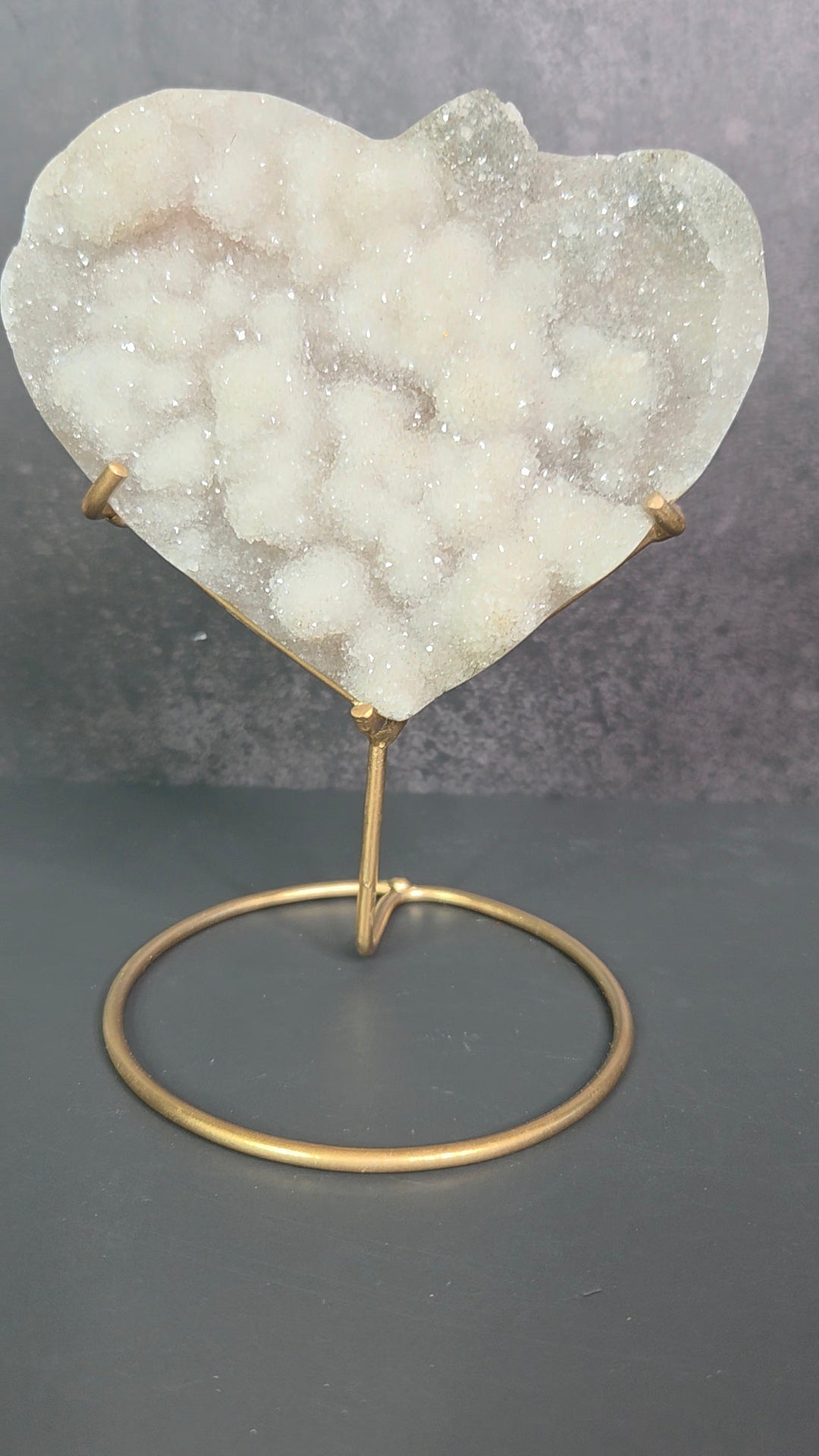 Icy Druzy Agate Hearts
