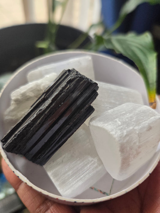 Selenite & Blk Tourmaline Bundle