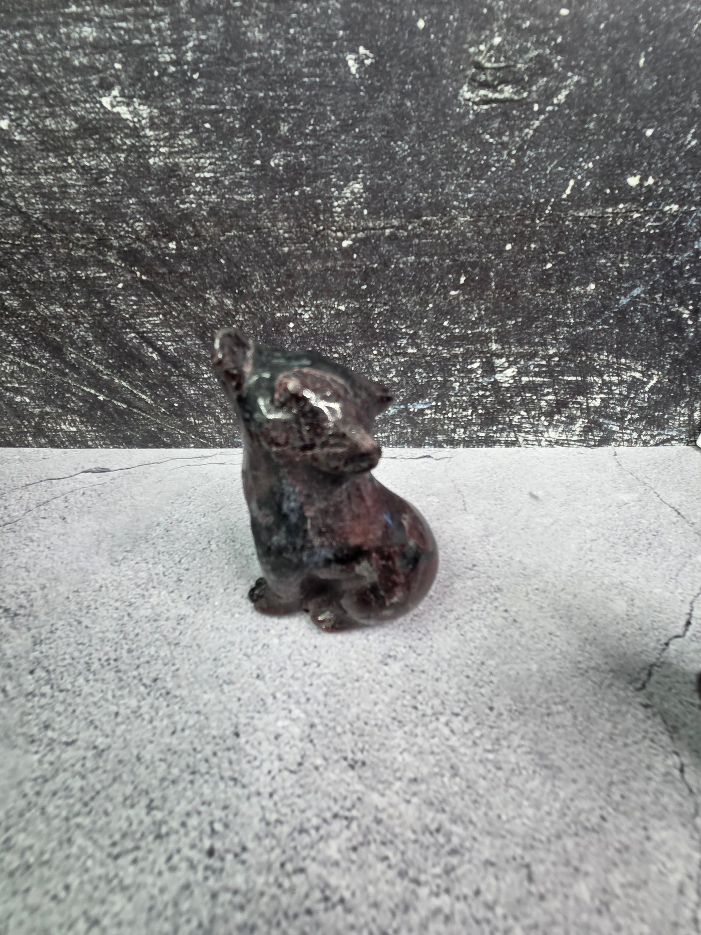 Garnet Wolf Carvings