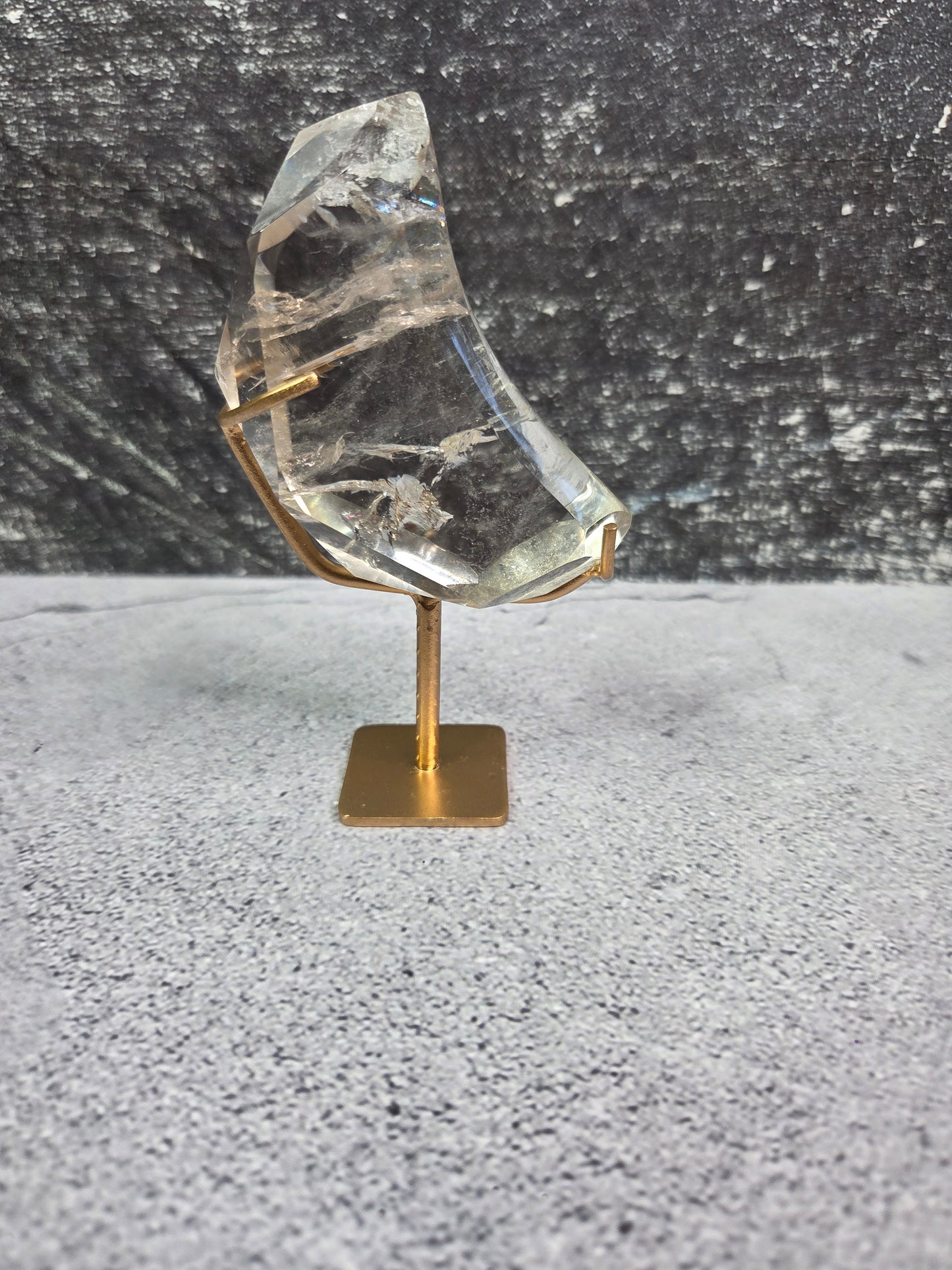 Faceted Cut Smoky Quartz Moons