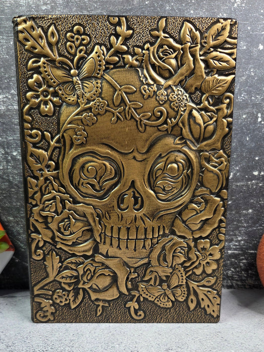 Black & Gold Skull Notebook