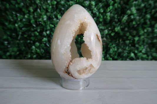 Crystal Agate Egg with Sugar Druzy Portal #3
