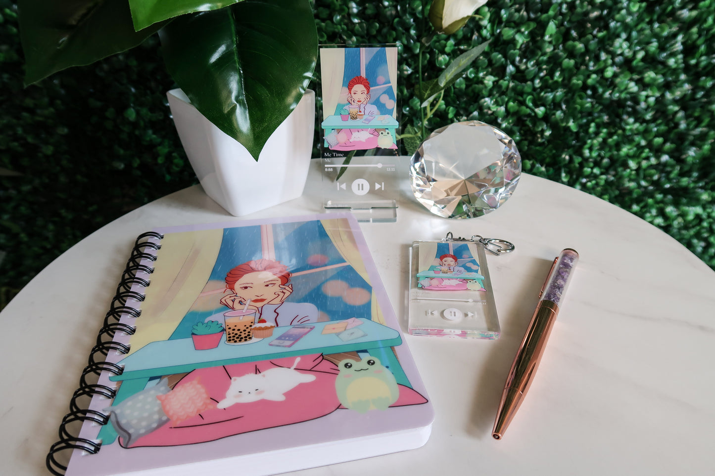 Me Time Album Keychain